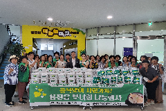 “건강하세요” 완주 용진읍 부녀회, 생닭·물김치 전달