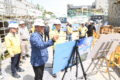 완주군, 공사현장 안전강화 집중안전점검 실시