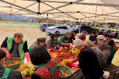 완주군 동상면 새마을부녀회, 김장 나눔