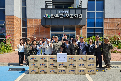 완주군 여성예비군소대, 보훈회관 위문품 전달