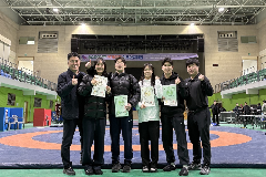 완주군청 레슬링팀 오정빈, 이한빛 태극마크 달았다