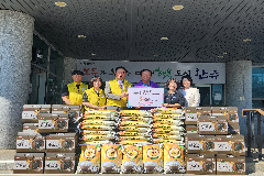 한전KDN 전북사업처, 완주 이서면에 백미·김 기탁