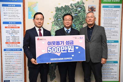 대한전문건설협회 전북도회 이웃돕기성금 전달식
